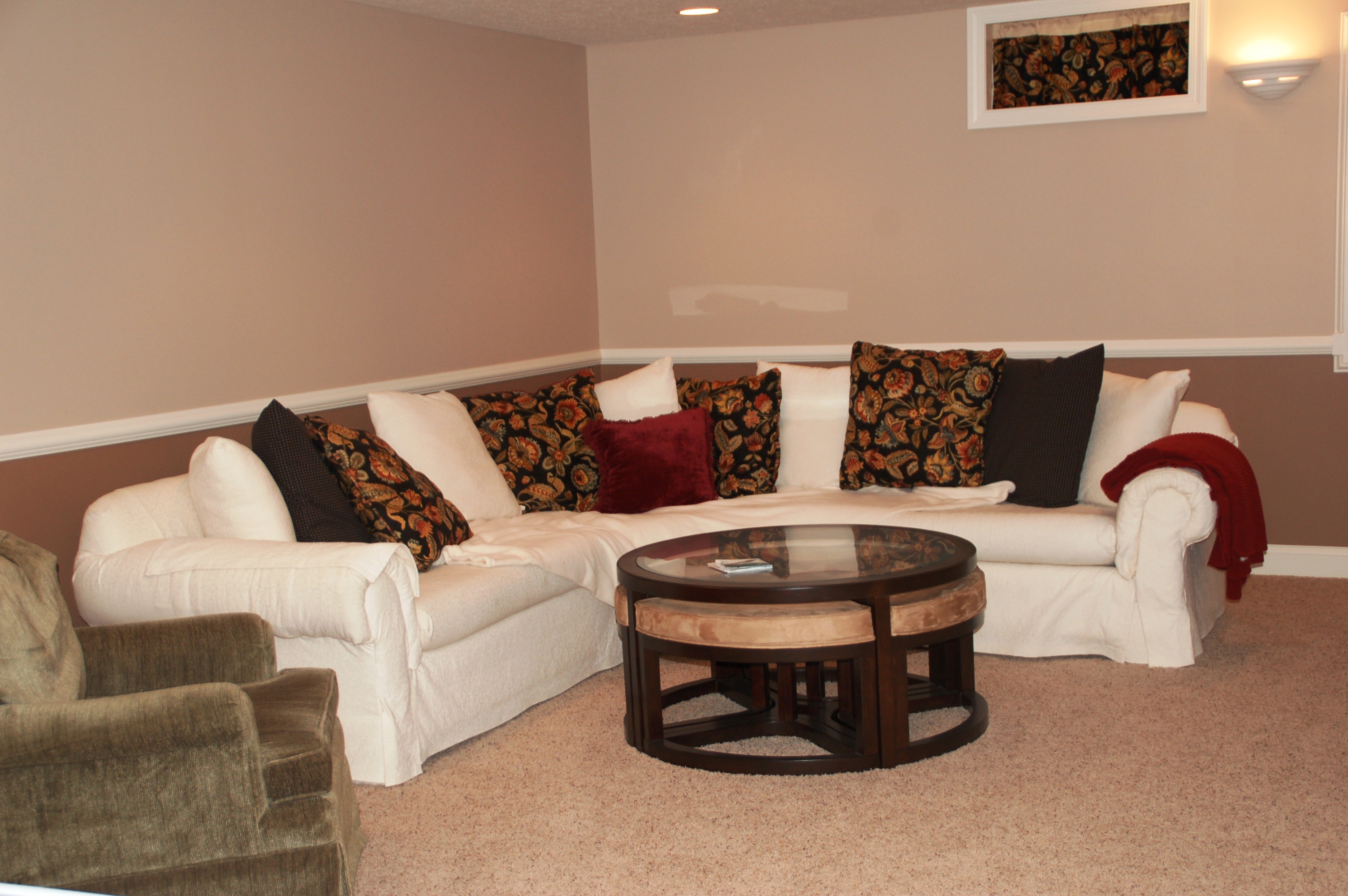 Basement living room Westerville