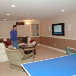 Basement Game Room and Entertainment