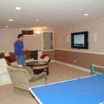 Basement Game Room and Entertainment