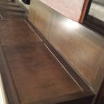 Benches for extra seating in finished basement Benches for extra seating in finished basement