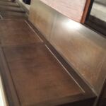 Benches for extra seating in finished basement Benches for extra seating in finished basement