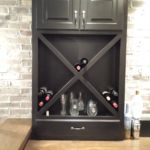 Wine storage with drawer for basement remodel Wine storage with drawer for basement remodel