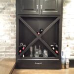 Wine storage with drawer for basement remodel Wine storage with drawer for basement remodel